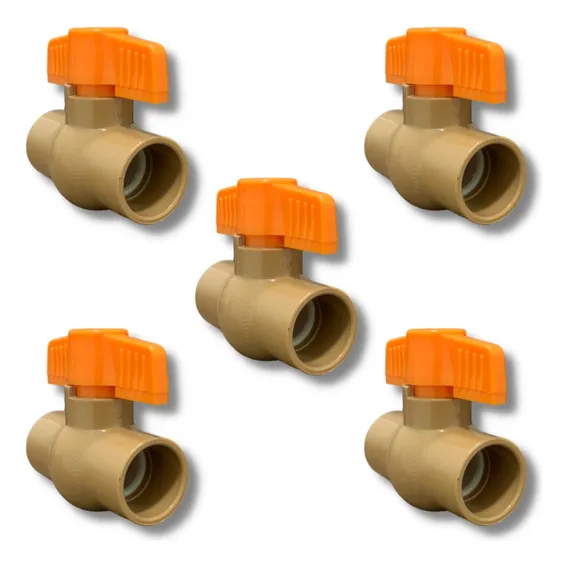Kit 5 Registros Esfera Pvc 25mm Soldável Foto 1