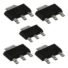 Kit 5 Regulador De Tensão 1117 Ams117 Smd Adj Sot-223 Foto mini 1