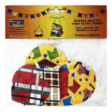 Kit 5 Remendos Adesivos Para Festa Junina Sortidos Cor Sortido Foto mini 2