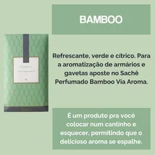 Kit 5 Sachê Perfumado Via Aroma 10g - Bamboo Foto mini  3