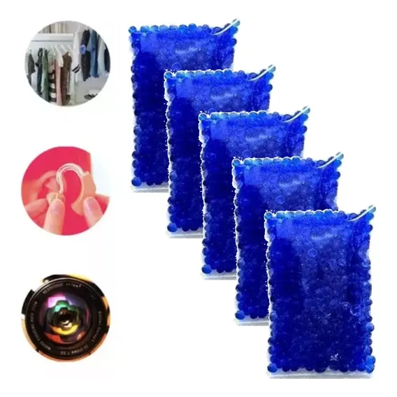 Kit 5 Sachês Silica Gel Desumidificador Aparelho Auditivo Foto 1
