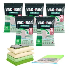 Kit 5 Saco Ă VĂĄcuo Vac Bag Edredom Closet Roupa 100x80cm Foto mini 1
