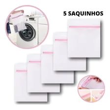 Kit 5 Sacos De Lavar Roupa Íntima Delicada Máquina Com Zíper Foto mini 1