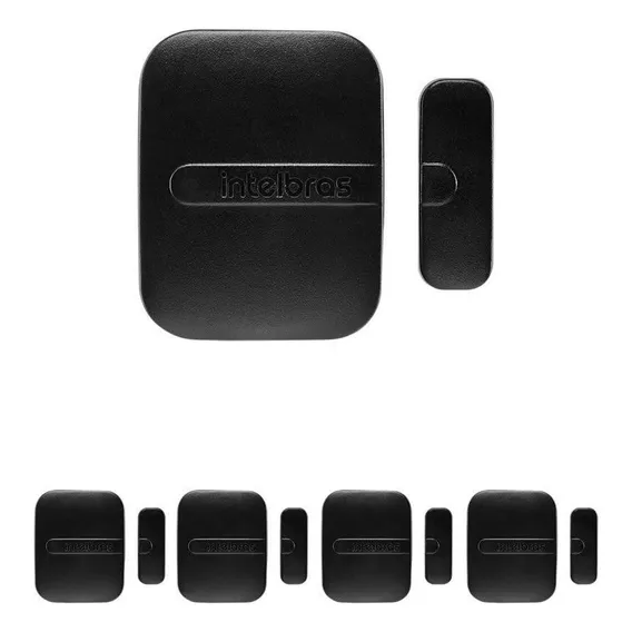 Kit 5 Sensores De Abertura S/fio Xas Smart Black Intelbras Foto 1