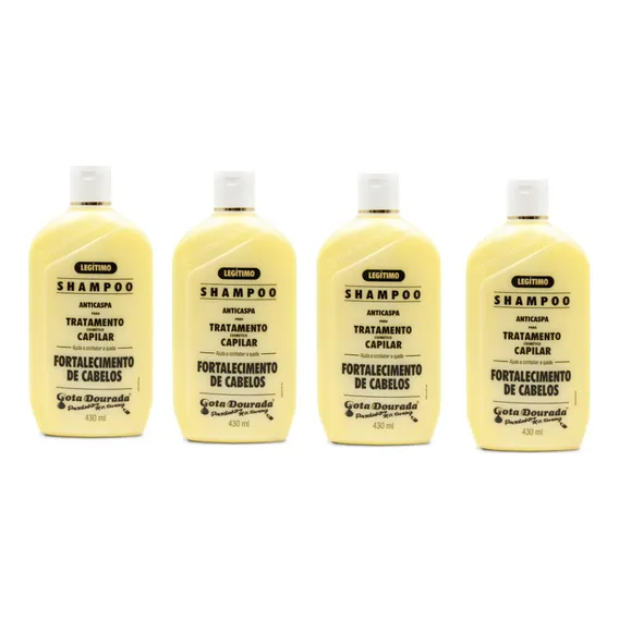 Kit 5 Shampoo E 1 Condicionador Anticaspa Gota Dourada Foto 1
