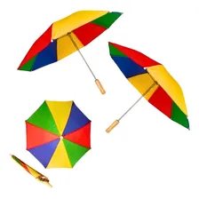 Kit 5 Sombrinhas Infantil Coloridas Para Carnaval E Festas Foto mini 1