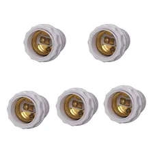 Kit 5 Soquete/bocal Pend. Abajur Branco E27 250v Decorlux Foto mini  2