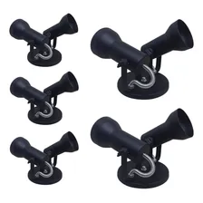 Kit 5 Spot De Luz Duplo Sobrepor 2 Lampadas Par20 Bulbo Soft Estrutura Preto Foto  mini 1