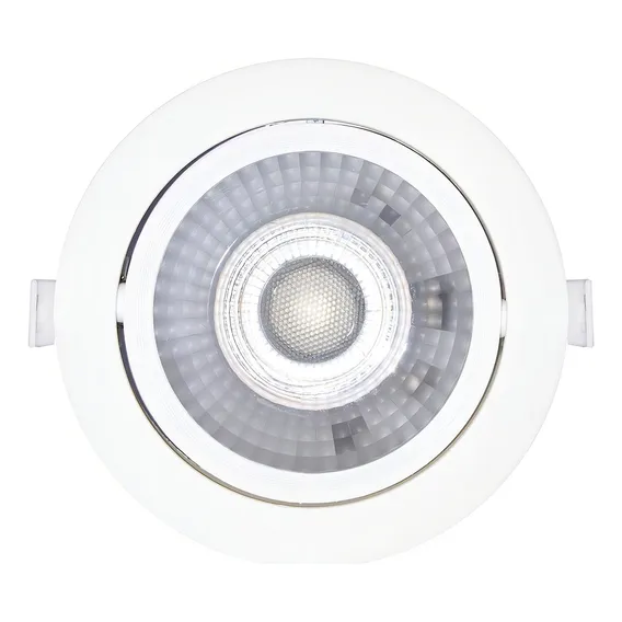 Kit 5 Spot Led 12w 4000k Branco Neutro Redondo Direcionavel Foto 1