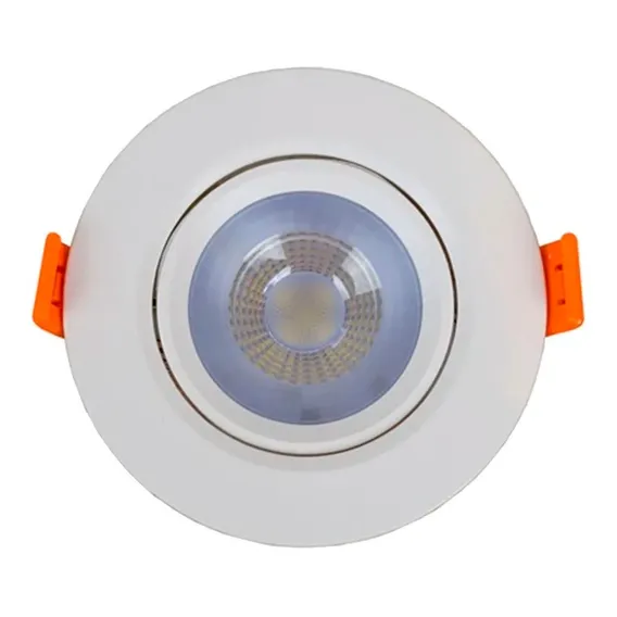 Kit 5 Spot Led Dicr贸ica Embutir Redondo 12w Branco Frio Estrutura Branco-frio 110v/220v Foto 1
