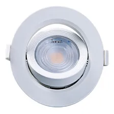Kit 5 Spot Led Dicróica Embutir Redondo 5w Branco Frio 6000k Estrutura Branco-frio 110v/220v Foto mini  2