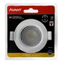 Kit 5 Spot Led Redondo Embutir 3w Avant Sanca Forro Foto mini  2
