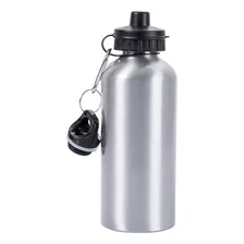 Kit 5 Squeeze De Alumínio Prata Com 2 Bicos Para Sublimação 600ml Cor Cinza Foto mini 2