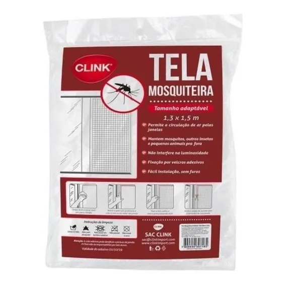 Kit 5 Tela Mosquiteiro Protetor Ajustável Pernilongo Foto 1