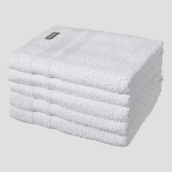 Kit 5 Toalhas Banho Gigante Hotel Cor Branco Foto 1