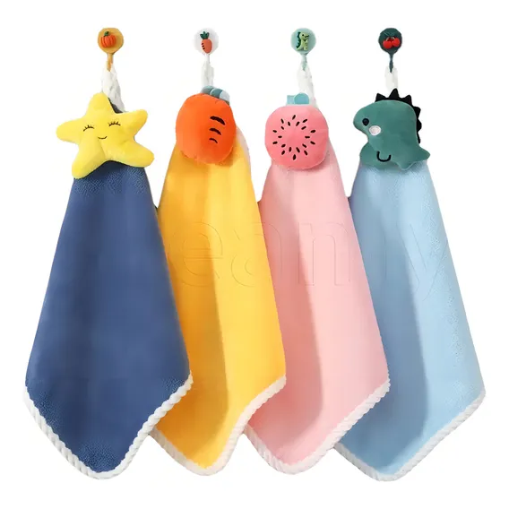 Kit 5 Toalhinha De Rosto Infantil Tecido De Secagem Rápida Foto 1