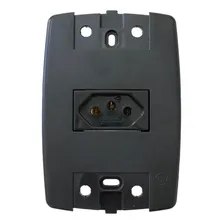 Kit 5 Tomada Elétrica Preta 2p+t 20a 250v Placa 4x2 Ilumi Foto mini 3