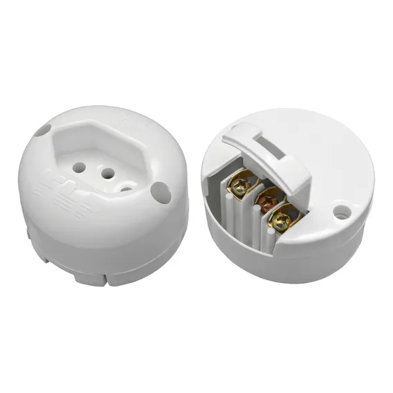 Kit 5 Tomada Externa Redonda 2p+t 250v 10a Inmetro Foto 1