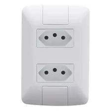 Kit 5 Tomadas 20a 5 Tomadas Duplas 20a 10 Interruptores Cor Branco Foto mini 2