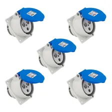 Kit 5 Tomadas Embutir Newkon 32a 2p+t 6h - Steck Foto  mini 1