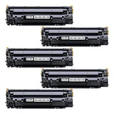 Kit 5 Toner 285a 85a P1102w P1102 M1132 M1212 Tinta Preto Foto  mini 1