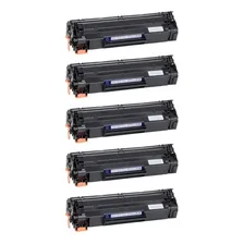 Kit 5 Toner Compatível Ce285a 285a P1102 P1102w M1132 M1212 Tinta Preto Foto mini  2