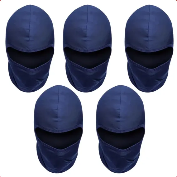 Kit 5 Touca Ninja Balaclava Helanca Azul Frigorifico Ca44963 Foto 1