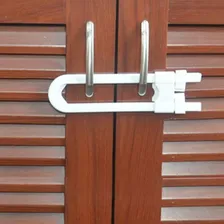 Kit 5 Travas Fechadura Porta Da Gaveta Armário Forma De U Foto mini 3