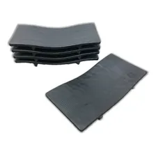 Kit 5 Travessas Japonesa Oriental Melamina Retangular Onda Cor Preto Foto mini 1