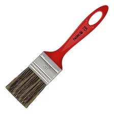 Kit 5 Trincha Simples Para Pintura Vermelho 1.1/2 Foto mini 2
