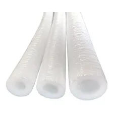 Kit 5 Tubo Esponjoso Isolante Blindado 1/2 10mm Epex Branco Foto mini 1