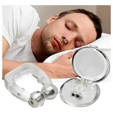 Kit 5 Und Aparelho Clipe Nasal Anti Ronco Magnético Apnéia S estojo Foto mini 2