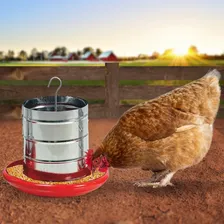 Kit 5 Und Comedouro Frango Aves Pintinhos Galinhas 5kg + Cor Vermelho Foto mini 2