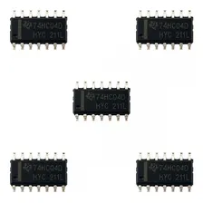 Kit 5 Unid Ci Inversor 74hc04d Hex Soic14 Smd Sn74hc04d Foto  mini 1