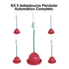 Kit 5 Unidades Bebedouro Frango Aves Pendular Automatico Foto mini 2