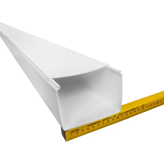 Kit 5 unidades canaleta pvc alta densidade 110x80mm Hellermann Foto 1