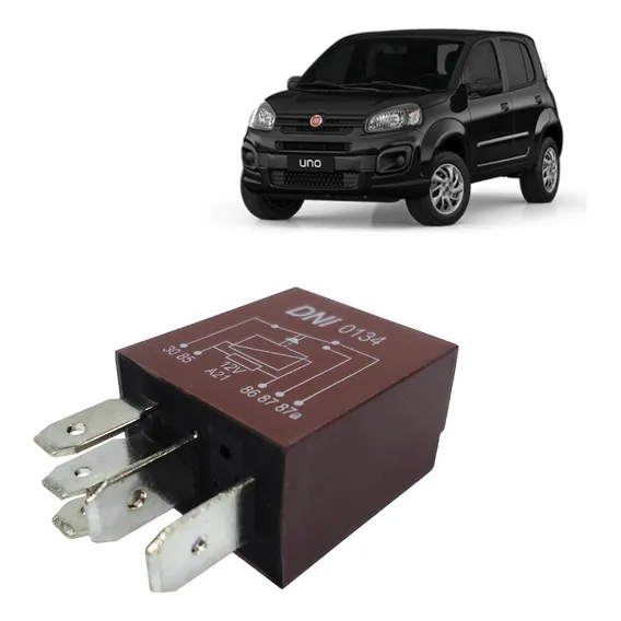 Kit 5 Unidades - MĂni RelĂ© Auxiliar - 12v - 40/30a - Dni 0134 Foto 1