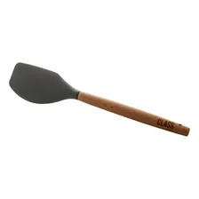 Kit 5 UtensĂlios Colher Concha Espátula Bambu Silicone Foto mini 4