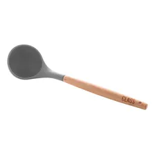 Kit 5 UtensĂlios Colher Concha Espátula Bambu Silicone Foto mini 2