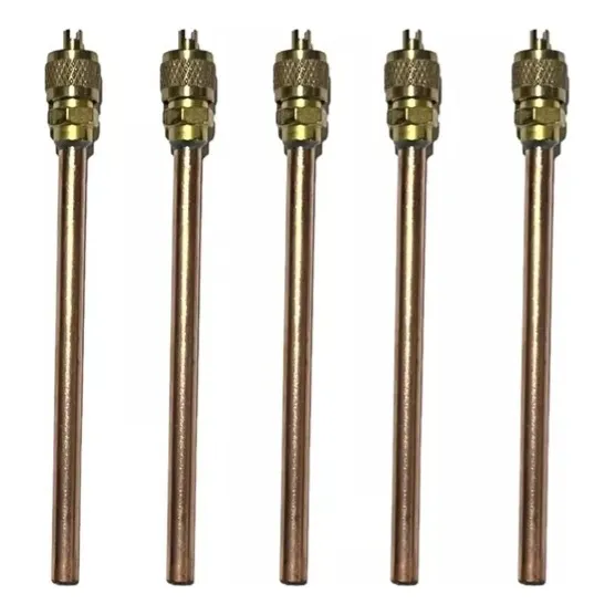 Kit 5 Válvula De Serviço Refrigeração Schrader 1/4 C/100mm Foto 1
