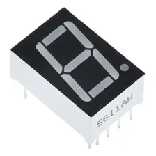 Kit 5 X Display Led 1 Digito 7 Segmentos Vermelho Catodo Foto  mini 1