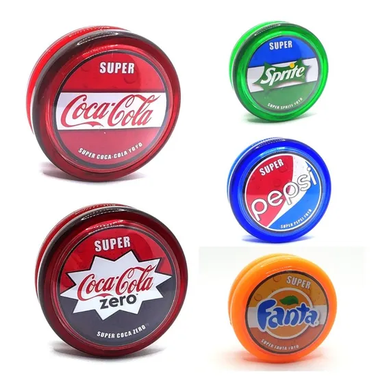 Kit 5 Yo-yo Coca Retr么 Fanta Sprite Pepsi Ioio Profissional Foto 1