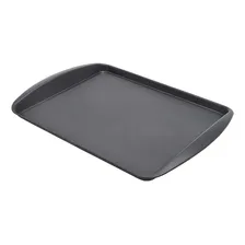 Kit 50 Bandeja Restaurante Self Service Fast Food 44x30cm Pleion Preto Foto mini 1