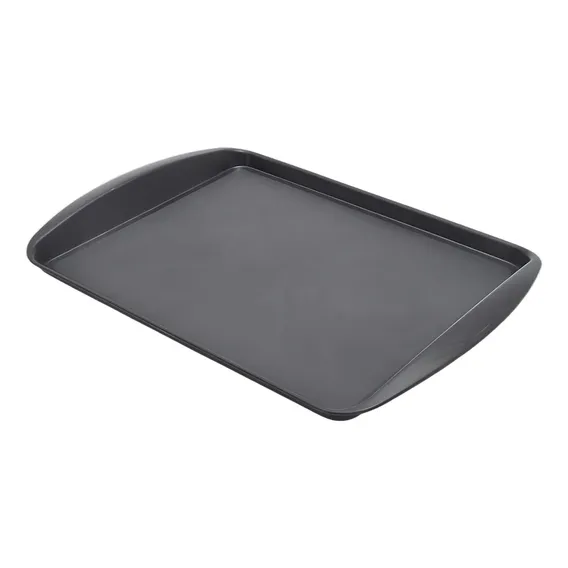 Kit 50 Bandeja Restaurante Self Service Fast Food 44x30cm Pleion Preto Foto 1