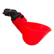 Kit 50 Bebedouro Automático Copinho Copo Bebedor Aves Frango Cor Vermelho Foto mini  2