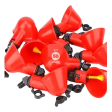 Kit 50 Bebedouro Automático Copinho Copo Bebedor Aves Frango Cor Vermelho Foto  mini 1