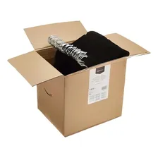 Kit 50 Cabide Veludo Slim Antideslizante Preto Ultra Fino Foto mini 3