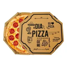 Kit 50 Caixa De Pizza 30 Cm Basic Delivery Pizzaria Cor Marrom-claro Foto mini 1