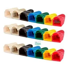 Kit 50 Capas Para Conector Rj45 - A Cor ! Cor Mistas Foto mini  2