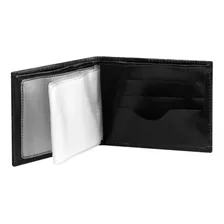 Kit 50 Carteira Masculina Couro Ecologico Slim Neway Cor Preto Foto mini 2